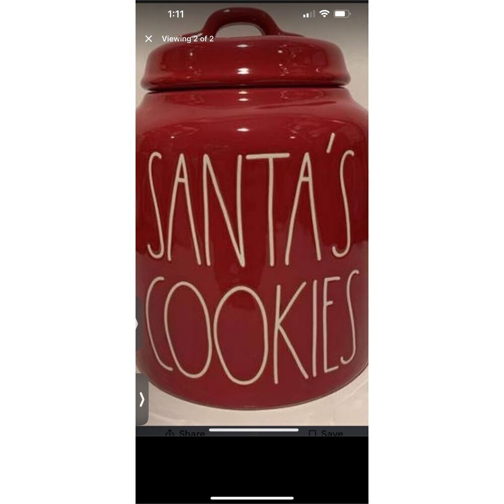 Rae Dunn Santa Cookies